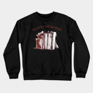 i'm with the books Crewneck Sweatshirt